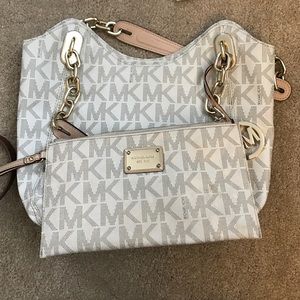 Michael Kors bag and wristlet