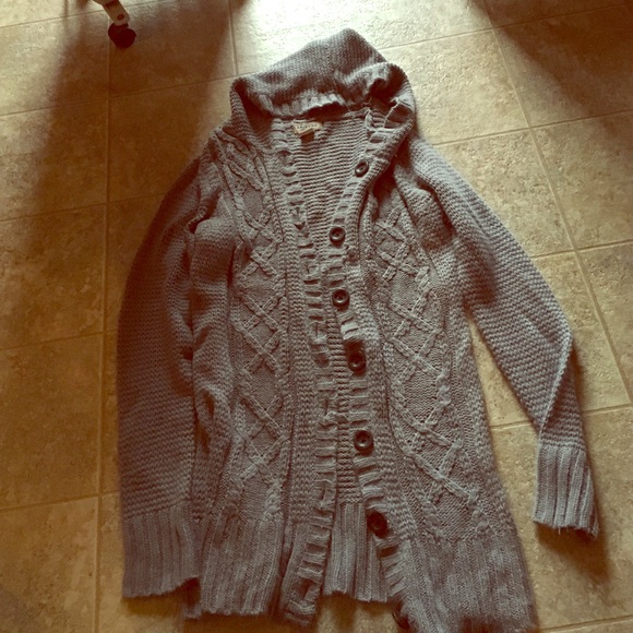 Hooded long sweater - Picture 1 of 2