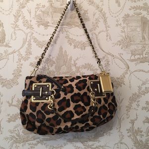 RARE Coach Leopard fur handbag