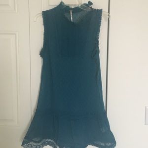 Free People sheer, lace tunic with drop waist
