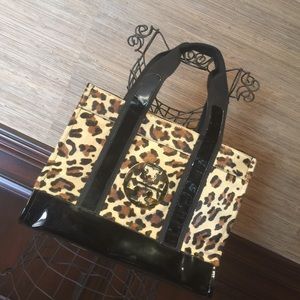 Brand new authentic Tory Burch leopard Tote