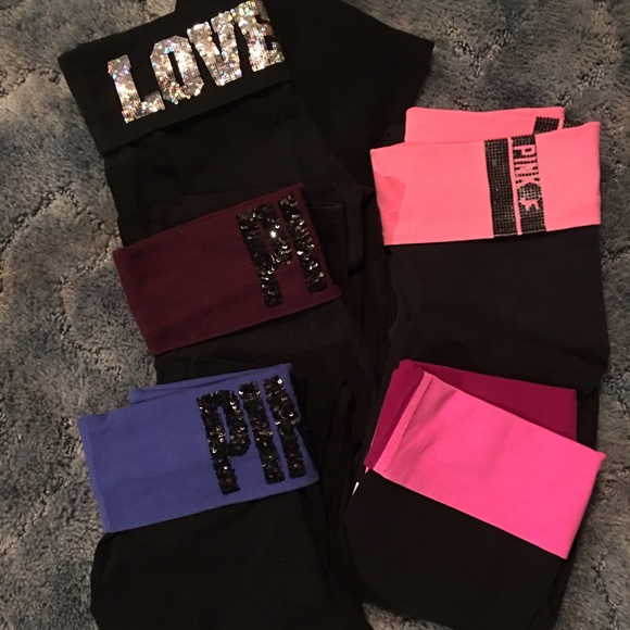 Pink Leggings 3 pairs-black& pinks still available