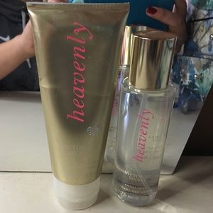 Heavenly by Victoria secret lotion and mist set