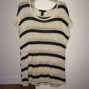 Forever 21 striped short sleeve top
