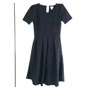 🦄 Black Textured Med Amelia Lularoe Dress W/Tags!