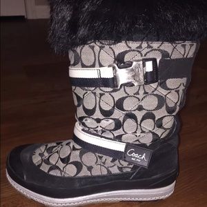 Coach Signature "C" Snow Boots