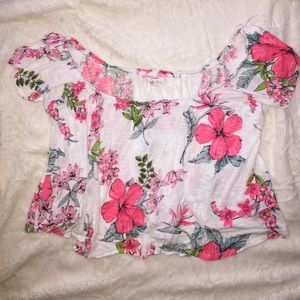 Flowy floral shirt