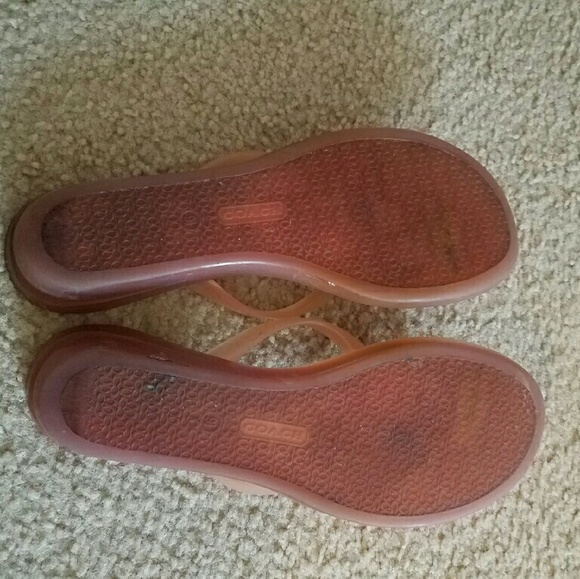 SOLD...Authentic Coach jelly flipflops - Picture 2 of 2