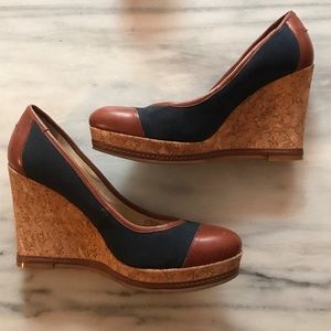Antonio Melani cork wedge heels