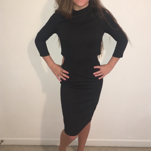 Black cocktail dress