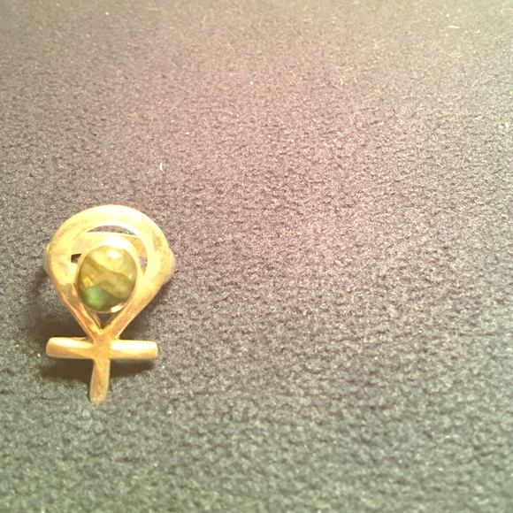 Sterling silver ring.