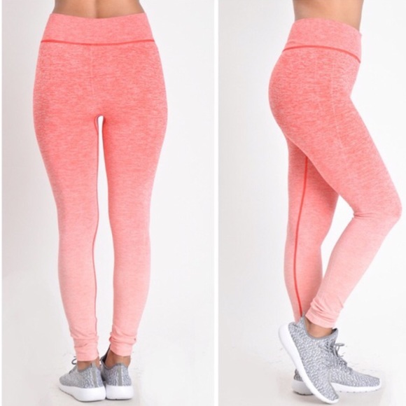 Pink Ombré Workout Leggings