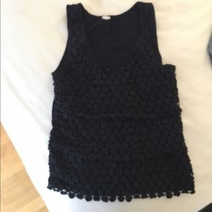 J Crew Scoop Neck Sleeveless Top in Navy