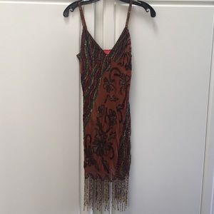 Custom Made Beaded Mini Dress