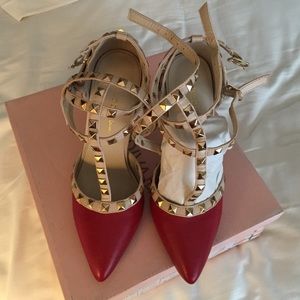 Red  wild divia lounge heels