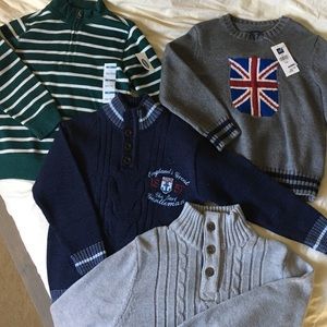 Bundle of brand new 4-5T boys sweaters