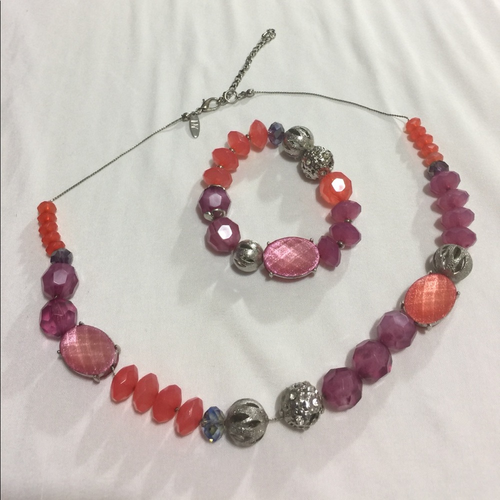 New york & comp necklace & bracelet set