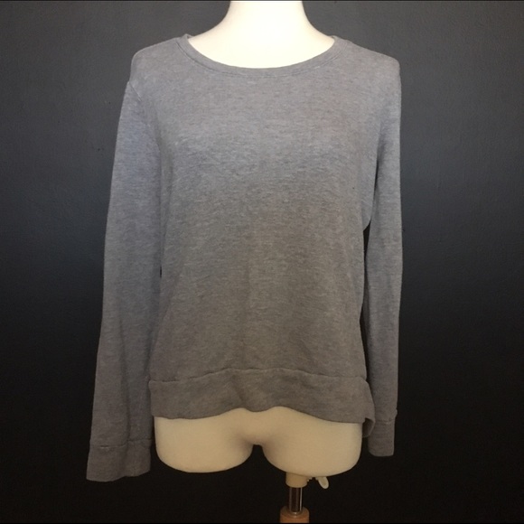 Forever 21 gray sweater with sheer black back!