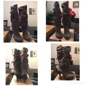 Michael Kors Gray suede boots