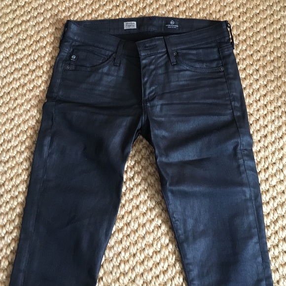 AG waxed skinny jeans