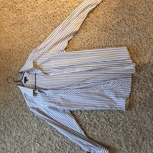 Brown and white Ben Sherman button up