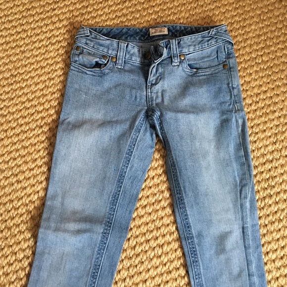 Free People light washed skinny jeans. Barely worn