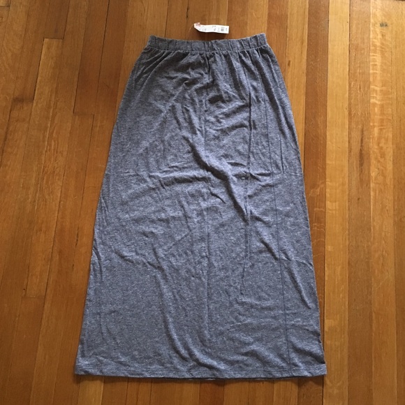 NWT Uniqlo Heather Gray Maxi Skirt