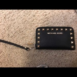 Michael Kors studded wristlet