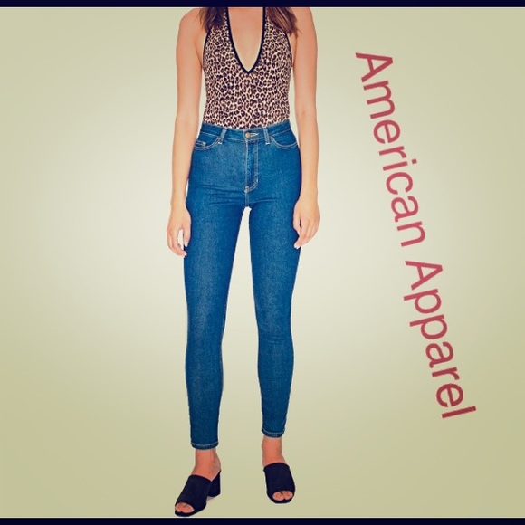 American apparel leopard print body suit SZ medium