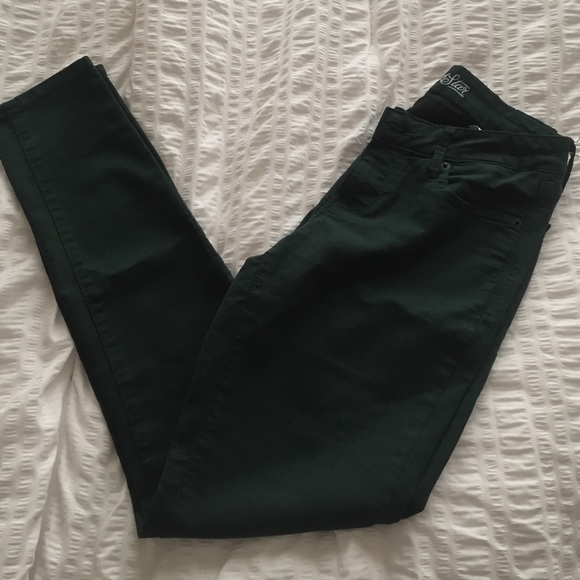 Hunter green skinnies