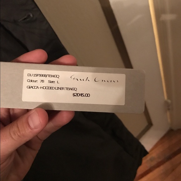 Rick Owens giacca hooded coat - Picture 3 of 4