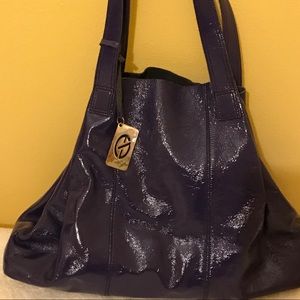 Dark purple handbag