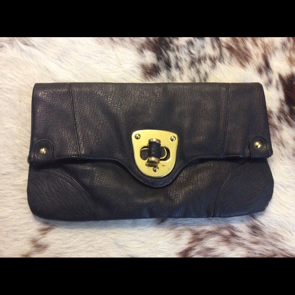 Large Faux leather clutch bag-Urban Expressions