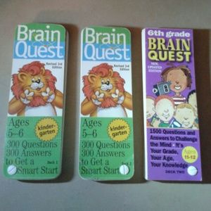 BRAIN QUEST BUNDLE (Kindergarten)&(6th Grade)