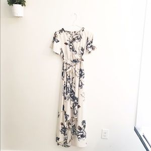 Floral hi lo dress