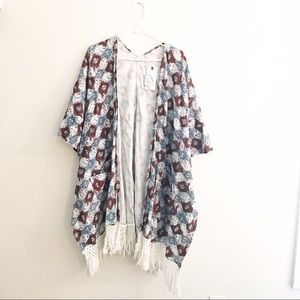 Fringe kimono by Melrose and Market