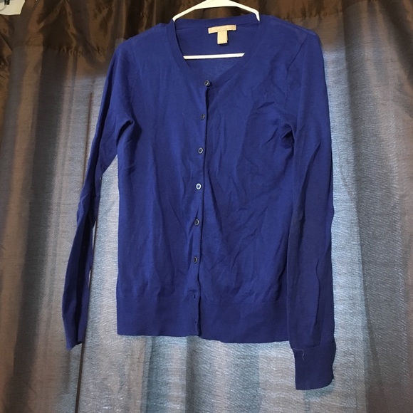 Banana republic royal blue cardigan sz m