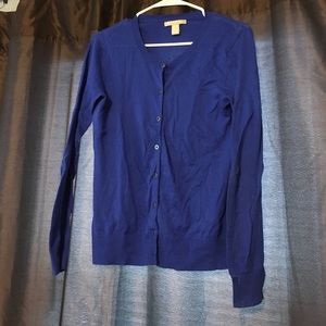Banana republic royal blue cardigan sz m