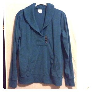 Banana Republic Teal Sweatshirt