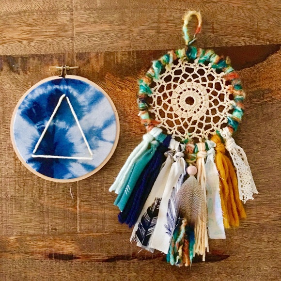 Celestial Sun Mini Dreamcatcher & Indigo Set