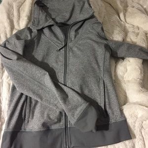 Grey lululemon long sleeve zip up jacket