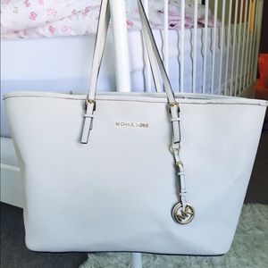 Michael Kors Large Leather Travel Tote