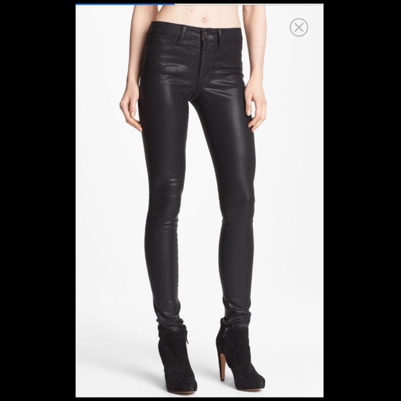 NWT Joe's Jeans Skinny coated black jeans
