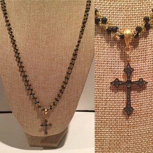 Rosary chain & diamond cross