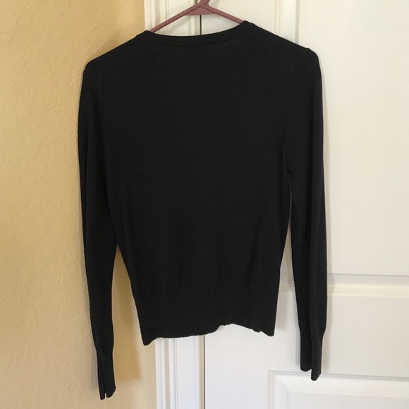 Gap Black Button Down Sweater S - image 3