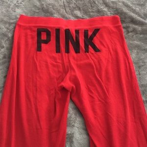 VS PINK Red Pajama Pants
