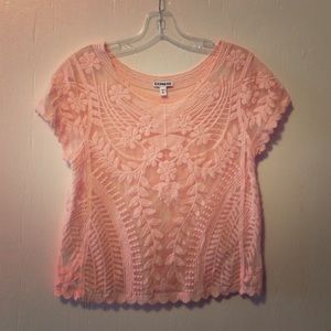 Pink flower top