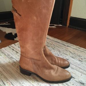 9.5 Franco Sarto tall riding boots brown leather
