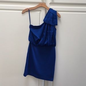 Armani Exchange Blue Satin Dress