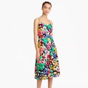 J. Crew - Brushstroke Spaghetti Strap Dress